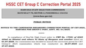 CET Correction Portal